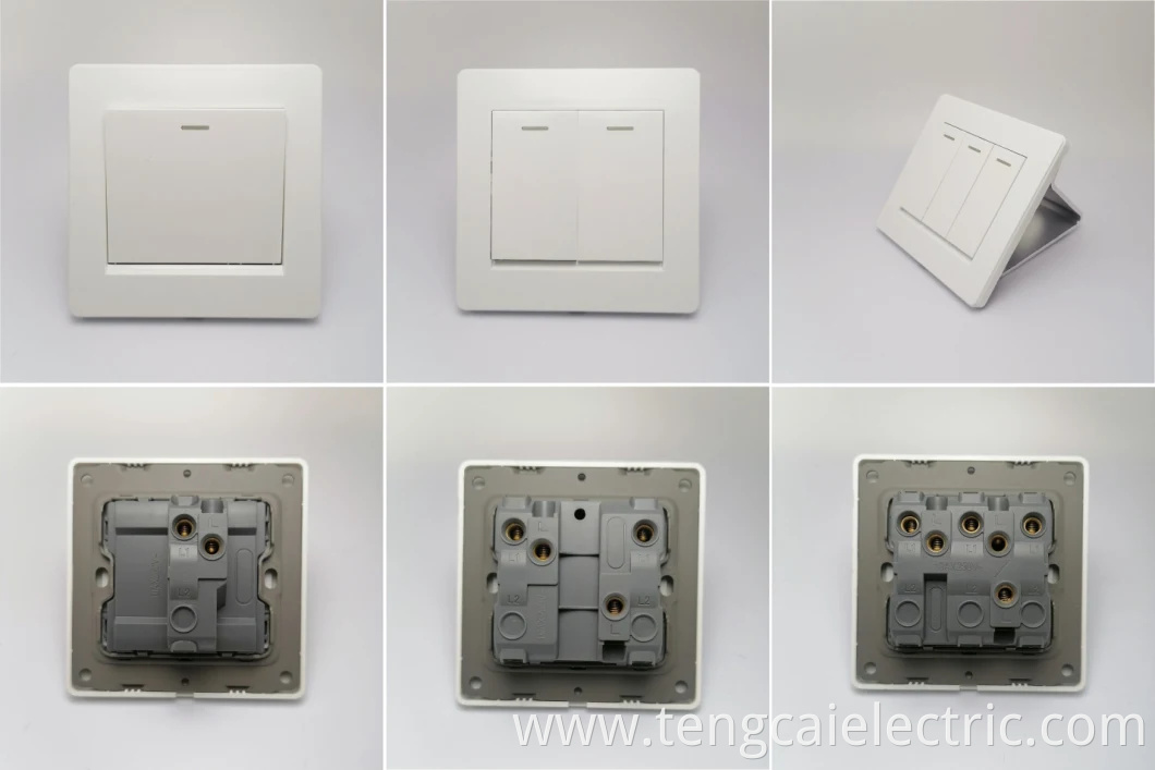 PC Plastic Electrical Wall Light Switch Socket